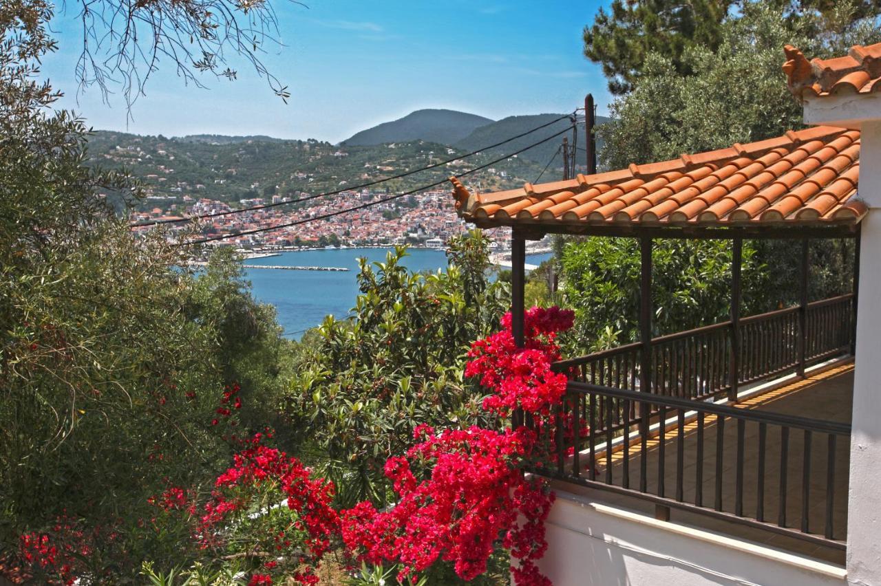 Ourania Apartment Skopelos Town Bagian luar foto